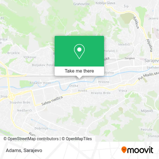 Adams mapa
