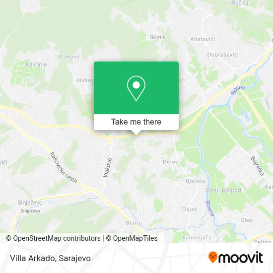 Villa Arkado mapa