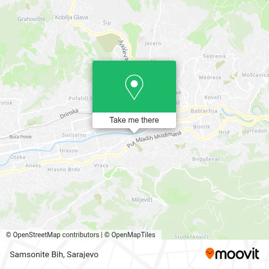 Samsonite Bih map
