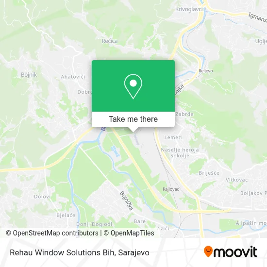 Rehau Window Solutions Bih mapa