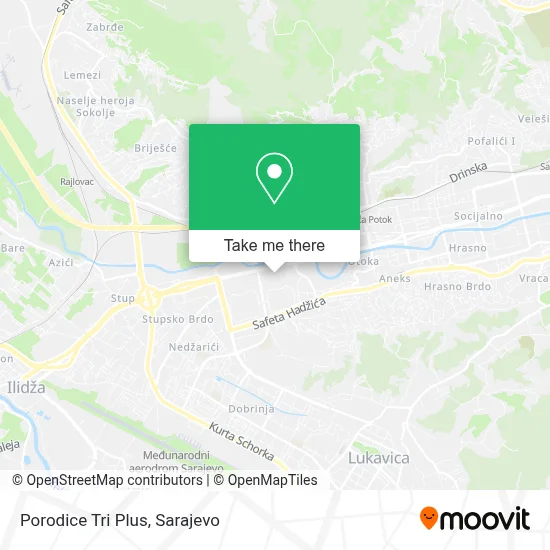 Porodice Tri Plus mapa