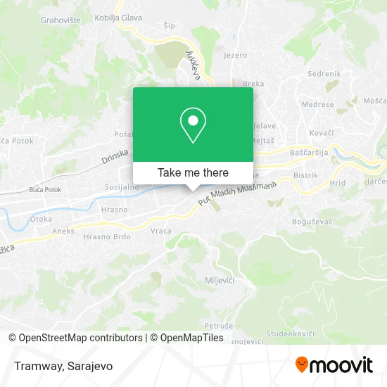 Tramway mapa