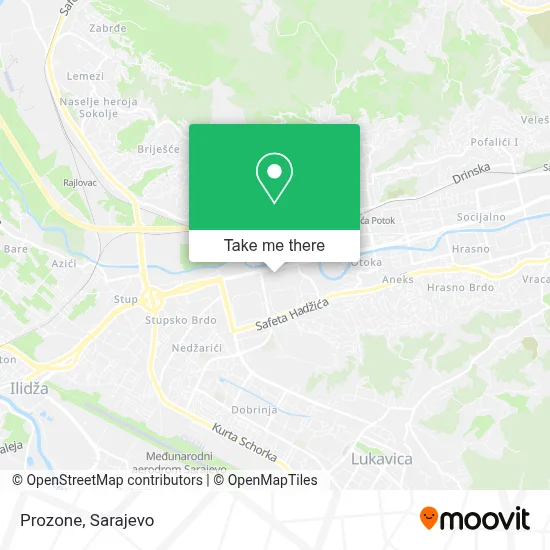 Prozone mapa