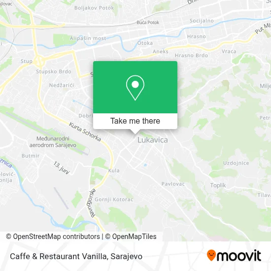 Caffe & Restaurant Vanilla mapa