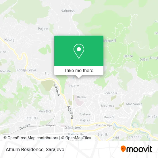 Altium Residence mapa