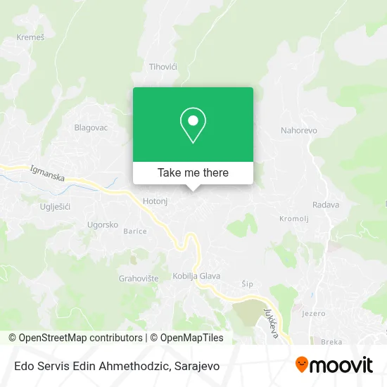 Edo Servis Edin Ahmethodzic mapa