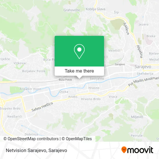 Netvision Sarajevo mapa