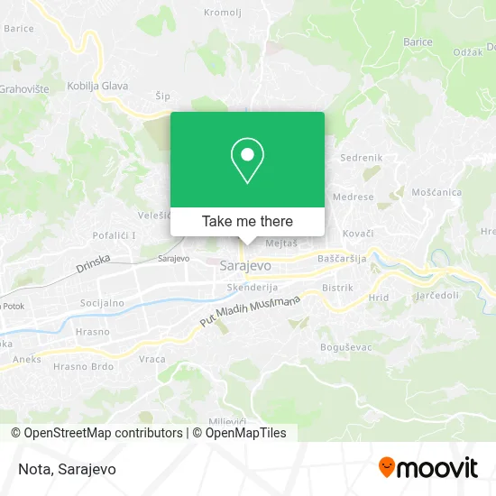 Nota mapa