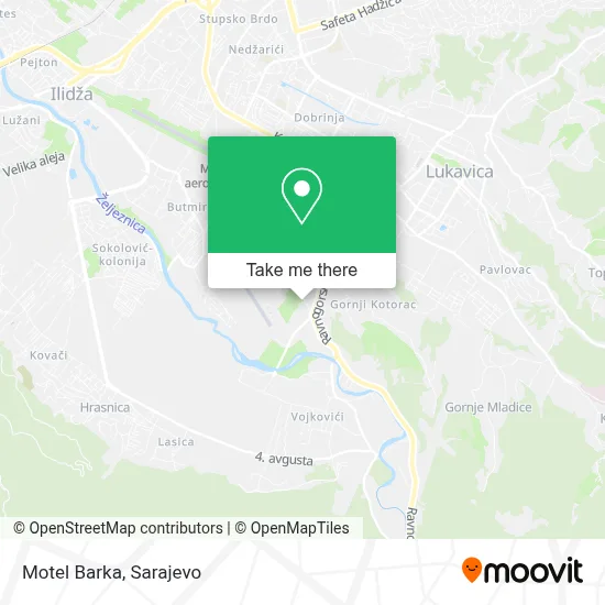 Motel Barka mapa
