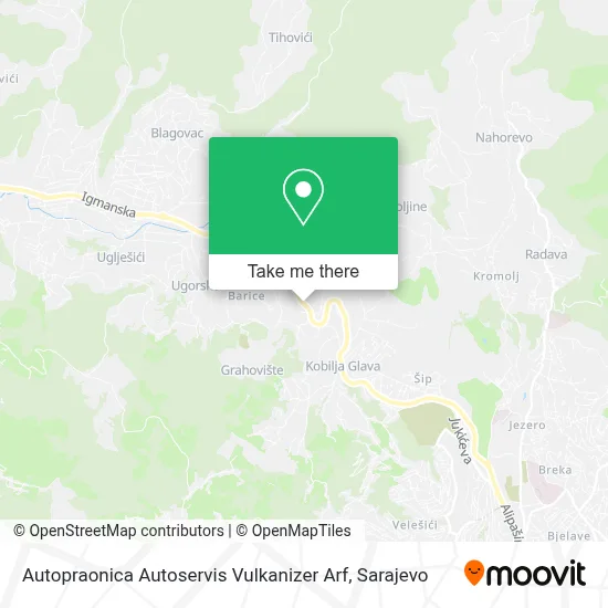 Autopraonica Autoservis Vulkanizer Arf mapa