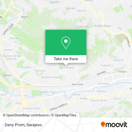 Deny Prom mapa