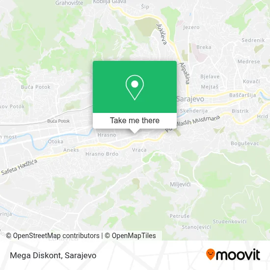 Mega Diskont mapa