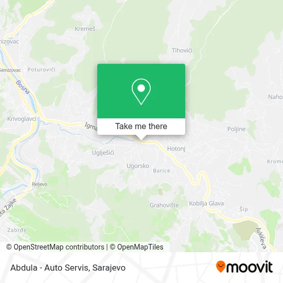 Abdula - Auto Servis mapa