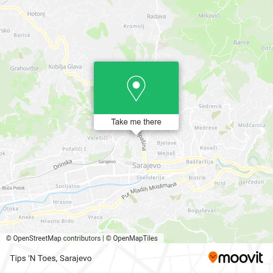 Tips 'N Toes mapa