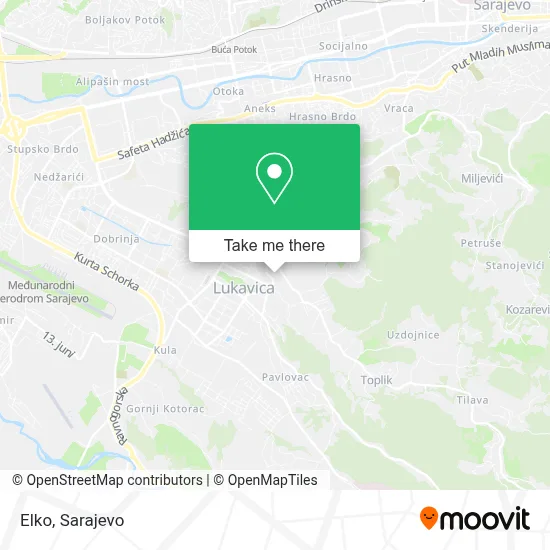 Elko mapa