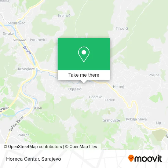 Horeca Centar map