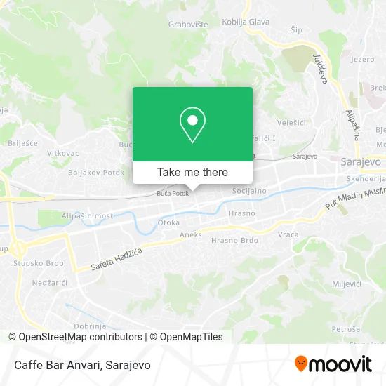Caffe Bar Anvari mapa