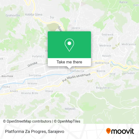 Platforma Za Progres mapa