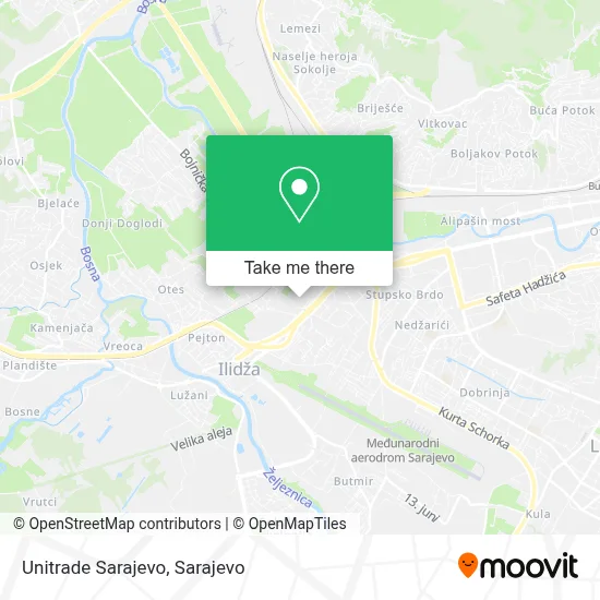 Unitrade Sarajevo mapa