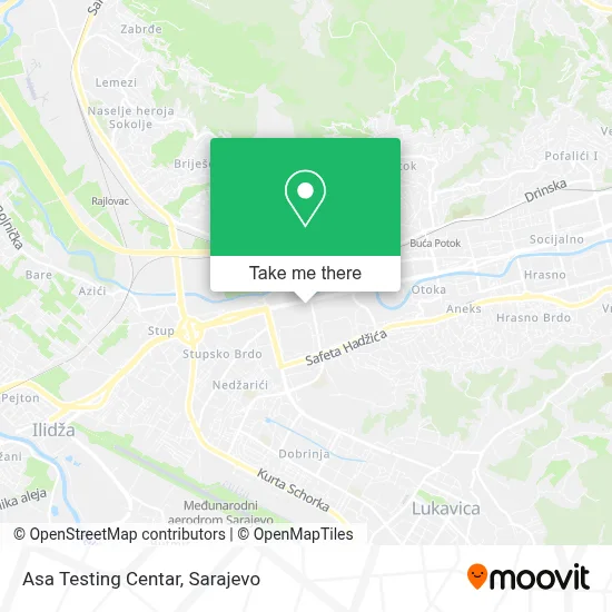 Asa Testing Centar mapa