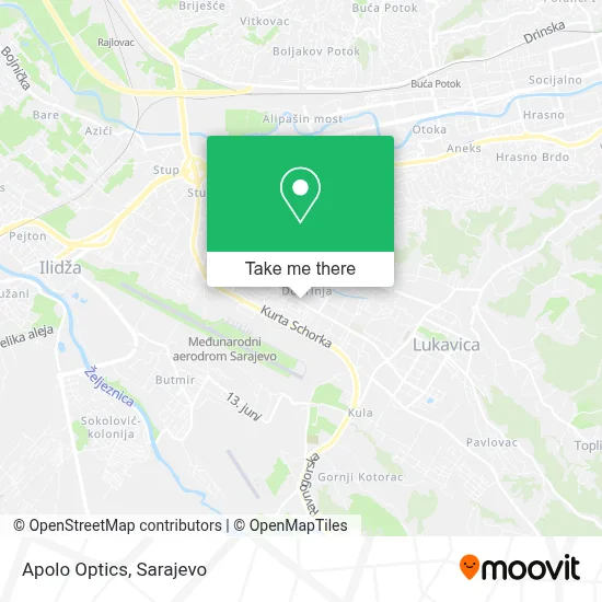 Optika Apolo mapa
