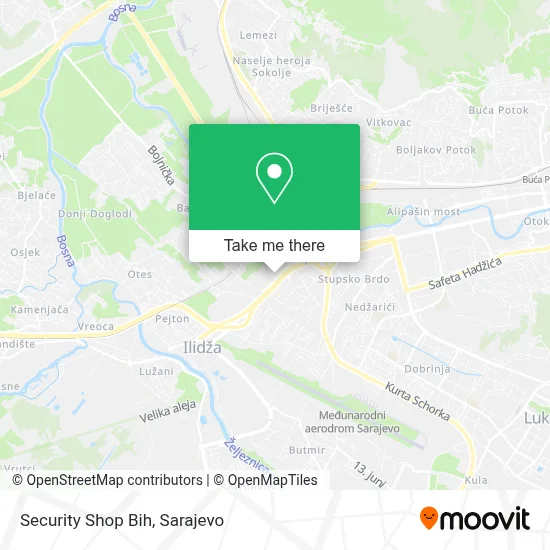 Security Shop Bih mapa