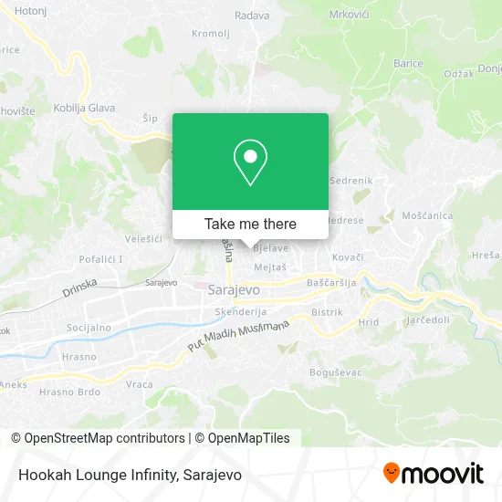 Hookah Lounge Infinity mapa