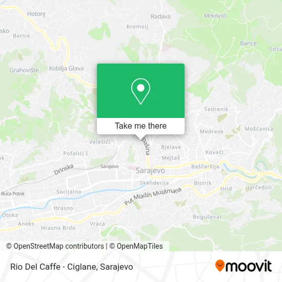 Rio Del Caffe - Ciglane mapa