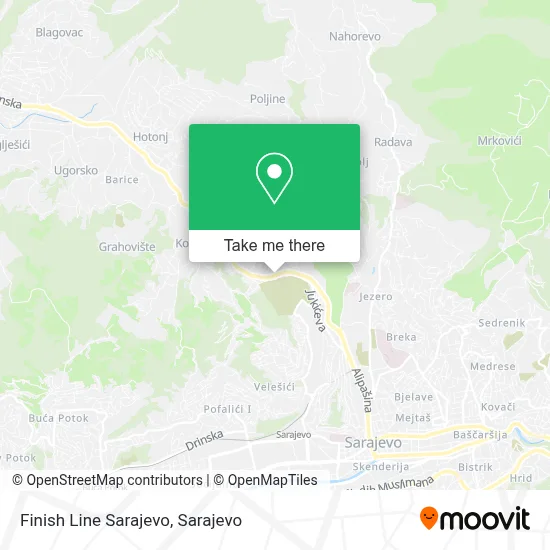 Finish Line Sarajevo mapa
