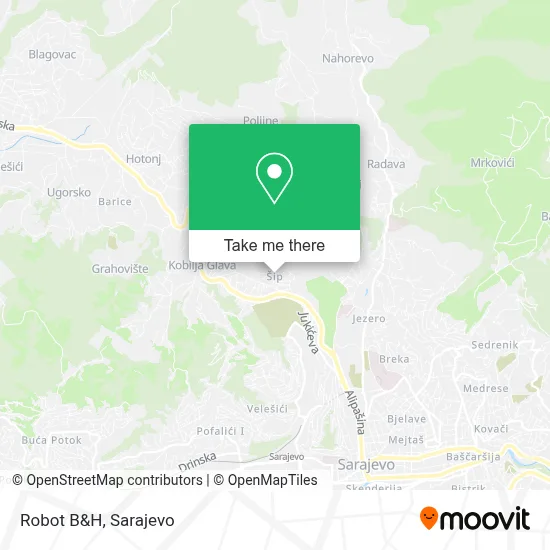 Robot B&H mapa