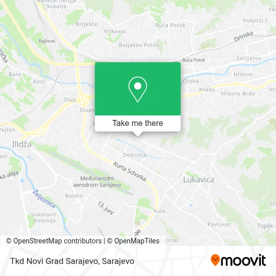 Tkd Novi Grad Sarajevo mapa