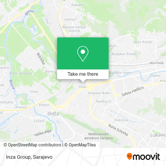 Inza Group map
