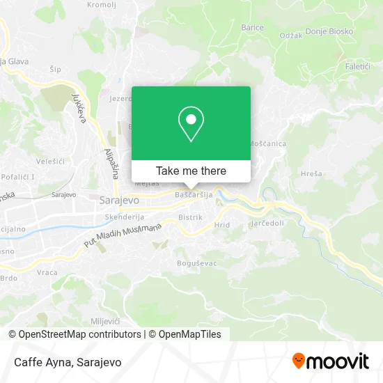 Caffe Ayna mapa