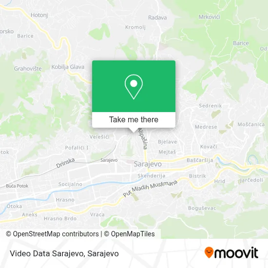 Video Data Sarajevo mapa