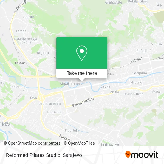 Reformed Pilates Studio mapa