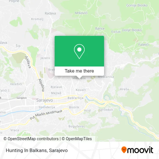 Hunting In Balkans mapa