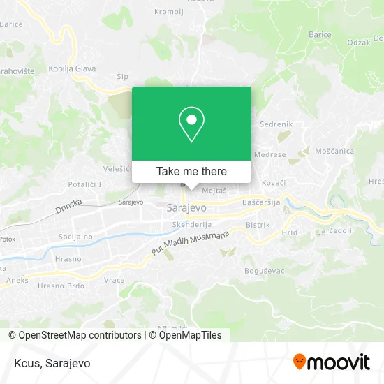 Kcus mapa