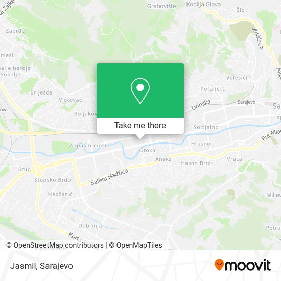 Jasmil mapa