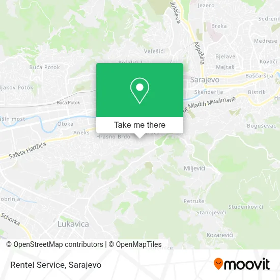 Rentel Service mapa