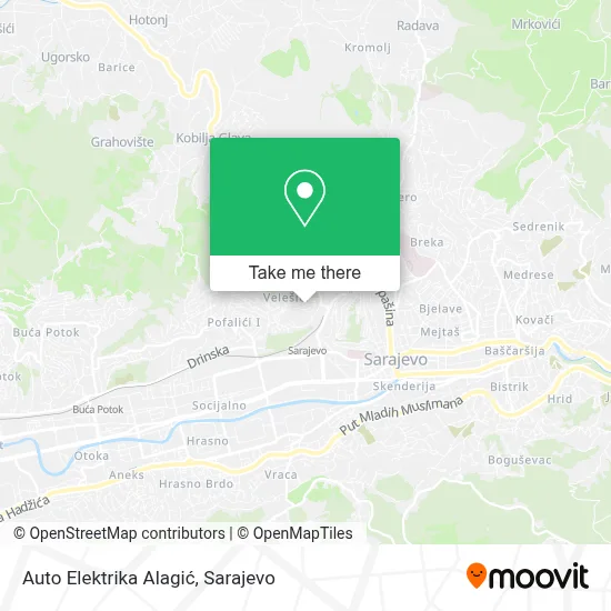 Auto Elektrika Alagić mapa