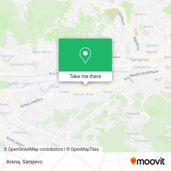 Arena mapa