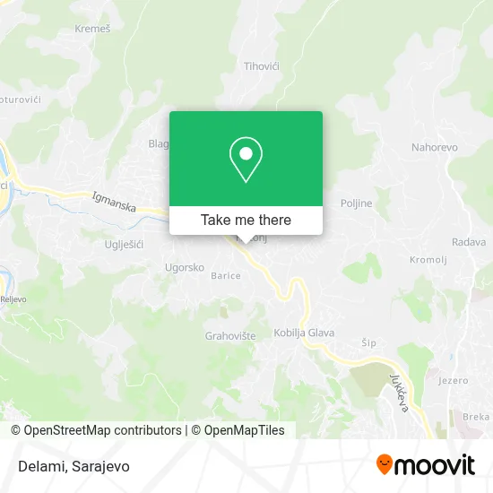 Delami mapa