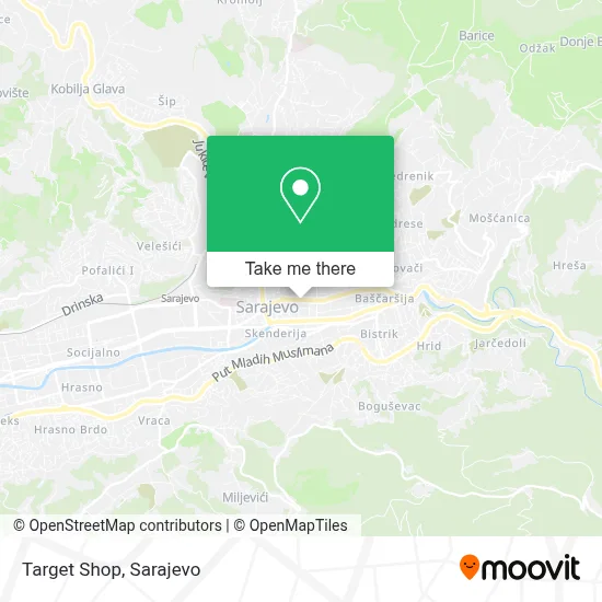 Target Shop mapa