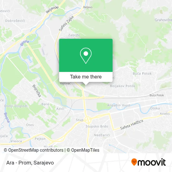 Ara - Prom mapa