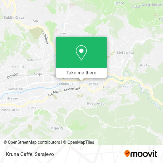Kruna Caffe mapa