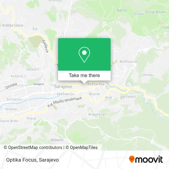 Optika Focus mapa