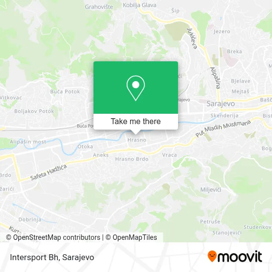 Intersport Bh mapa