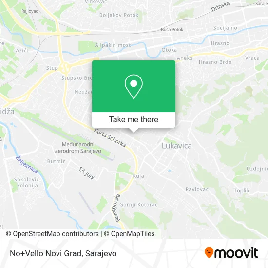 No+Vello Novi Grad mapa