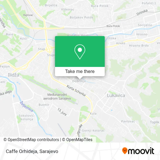 Caffe Orhideja mapa