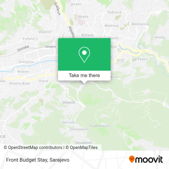 Front Budget Stay mapa